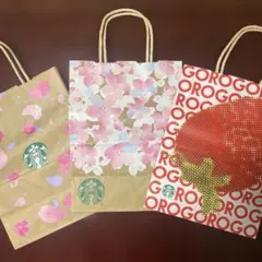 “Starbucks”さくら柄のショップ袋〜過去の期間限定袋
