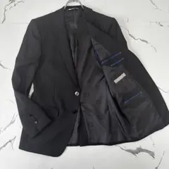 renoma✨テーラードジャケット　サマーウール　シルクメタルボタン　刻印　総柄のサムネイル