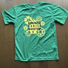 KUMAMOTO CASTLE MARATHON Tシャツ Sサイズ 緑