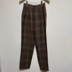 タータンチェック　パンツ　レトロ　2タック
