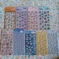 ダイソー、サンリオぷくっとシール9枚セット