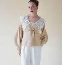 【新品未使用タグ付き】Acka フリルハンドニットカーディガン 2025年最新】acka カーディガンの人気アイテム - メルカリ