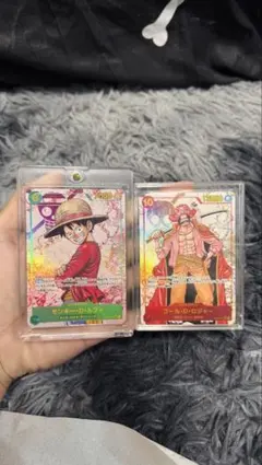 ワンピースカード ルフィ ロジャー SECパラレル 2枚セット 美品 即発送