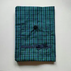 みひかり集ブックカバー ファミリア風チェック柄ブックカバーB6