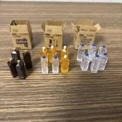 ミニチュア 飲み物/箱セット