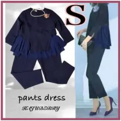 【新品】 パンツドレス セットアップ フォーマルスーツ パンツスーツ Sサイズ