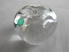 美品】スチューベン リンゴ ガラス オブジェ キムタク クリスタル