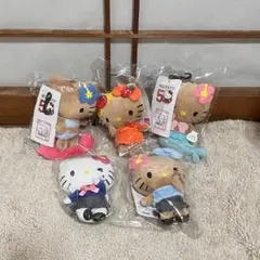 【新品】アベイル　キティ　マスコットチャーム　5点セット　サンリオ　日焼け