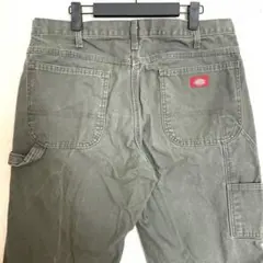 【極太・メキシコ製】Dickies 1939 ペインターパンツ W36相当 モス