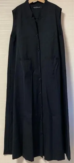 正規店購入 mizuiroind ミズイロインド スタンドカラー ロングワンピ