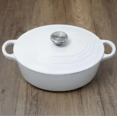 極美品 ル・クルーゼ ココットオーバル 水色 25cm - メルカリ