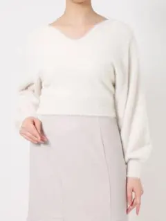 値下　新品MERCURYDUO 2WAYミニシャギーコンパクトニット