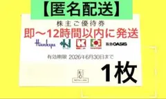 【匿名配送】阪急百貨店株主優待券1枚
