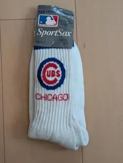 デッドストック　90s usa製 ライン　クルーソックス　MLB シカゴ　カブスのサムネイル