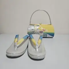 訪問着から振り袖まで　草履バックセット フリーサイズ