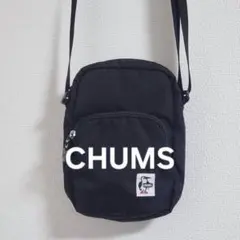​【美品】チャムス エコバーチカルショルダーパック バッグ黒 CH60-2535