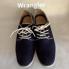 Wrangler USAネイビー スエード レースアップシューズ