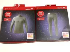 超極暖　ウルトラウォームタイツ＆長袖タートルネックシャツセットXS ★4354X