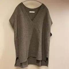AMERICAN HOLIC ブラウンニットベスト Vネック