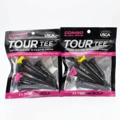 ☆新品☆ツアーティー コンボ ブラック ゴルフティー 2袋セット TOURTEEのサムネイル