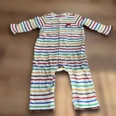 ストライプ柄ロンパース 95cm未満