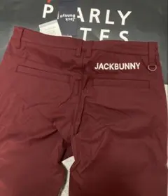 新品 パーリーゲイツ ジャックバニー ポリエステルツイル パンツ(6)LLワイン 新品 パーリーゲイツ ジャックバニー ポリエステルツイル パンツ(6)LL