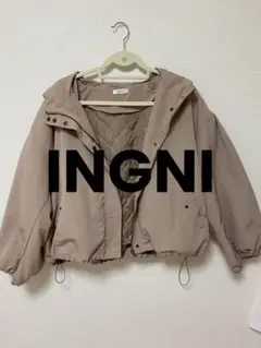 INGNI フード付き くすみピンク　マウンテンパーカー