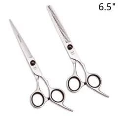 美容 理容 カットハサミ トリミング シザー 散髪 ハサミ 6.5インチセット