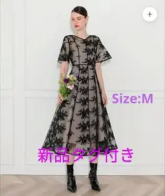 お値下げ　新品タグ付き　Leja（レジャ）レース　ワンピース　ドレス　Mサイズ