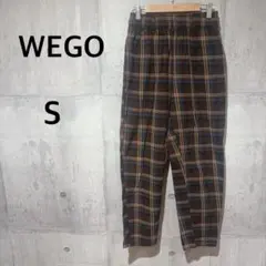 WEGO✳︎ウィゴー　イージーパンツ　ブラウン　チェック柄　レディース　綿