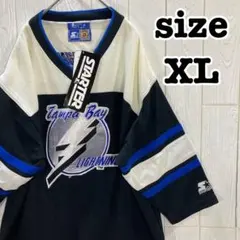 タンパベイ ライトニングスターター NHLホッケー VTGウールスナップ