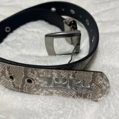 寅壱　ベージュ　蛇柄　作業用　メンズベルトのサムネイル
