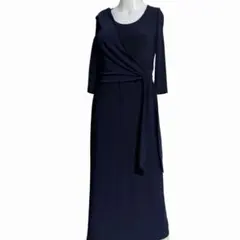 【美品】ローレンラルフローレン　カシュクールストレッチワンピース　ドレス