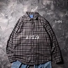 APT.9 ネルシャツ チェック　カジュアル