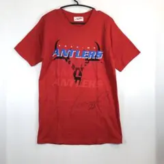 90s 鹿島アントラーズ 半袖Tシャツ 金古聖司 ♯22 レッド