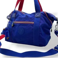 キプリング　kipling ショルダーバッグ 2way キャンバス ブルーのサムネイル