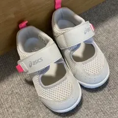 美品　アシックス　meshoes サンダル　スクスク　14.5