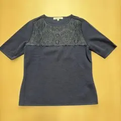 HANAEMORI ネイビー 半袖 トップス 38のサムネイル