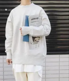 FORK&SPOON　バックジップスウェット