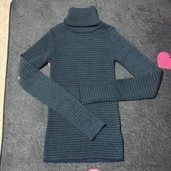 jouetie ストライプラメ入り長袖ニット