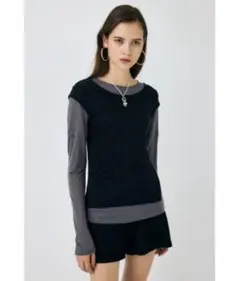 MOUSSY PALETTE LAYER Tシャツ