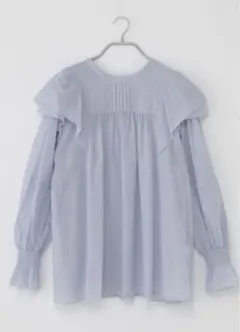 美品＊ニコアンド＊フリル袖2WAYブラウス