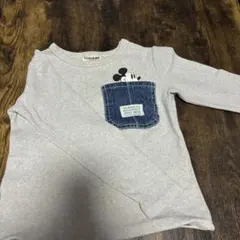 CLOTHING 長袖ロンt サイズ120㎝相当 ミッキーマウス