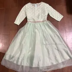 キャサリンコテージ キッズドレス ミント花　160
