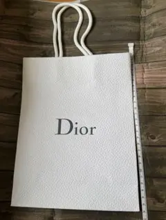 Dior ホワイトショッパー 約42cm x 32cm