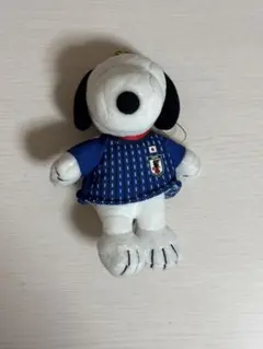 スヌーピー ぬいぐるみキーホルダー サッカーユニフォームコスチューム