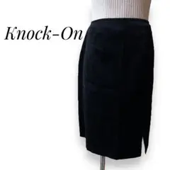 【美品】Knock-On タイトスカート 黒 9 スリット 無地 エレガント