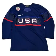 【レア品】00s Nike デカロゴ ネイビー ホッケーシャツ レア品】00s Nike デカロゴ ネイビー ホッケーシャツ
