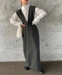 select MOCA by son ツイードジャンパーロングスカート