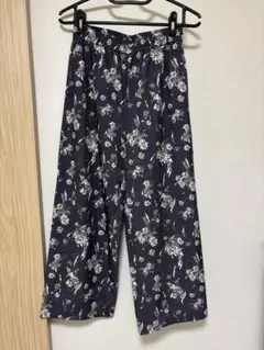 ウタオ 花柄プリントワイドパンツ フリーサイズ